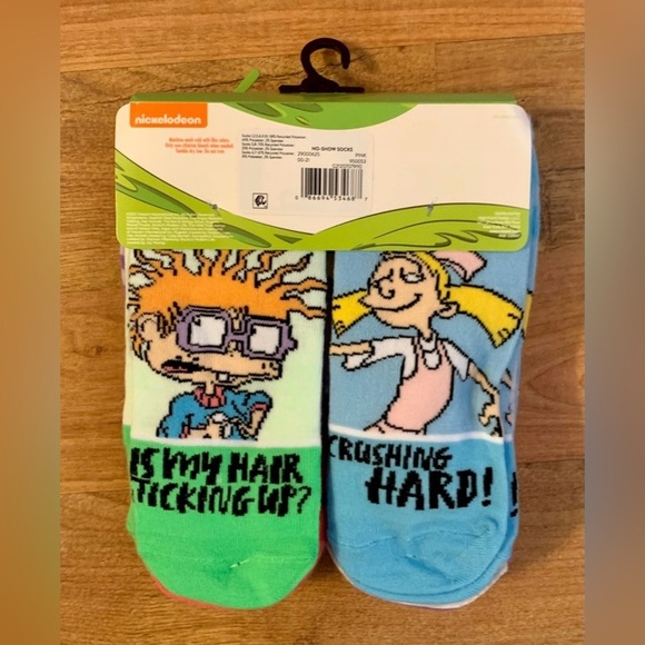 Nickelodeon Women's No Show Socks, 10-Pack, NWT, shoe size 4-10, SpongeBob etc - Picture 2 of 5